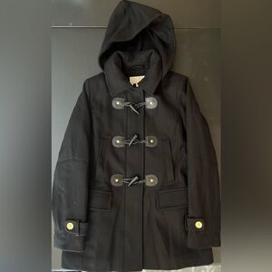 Michael Kors Black Coat with Gold Accents